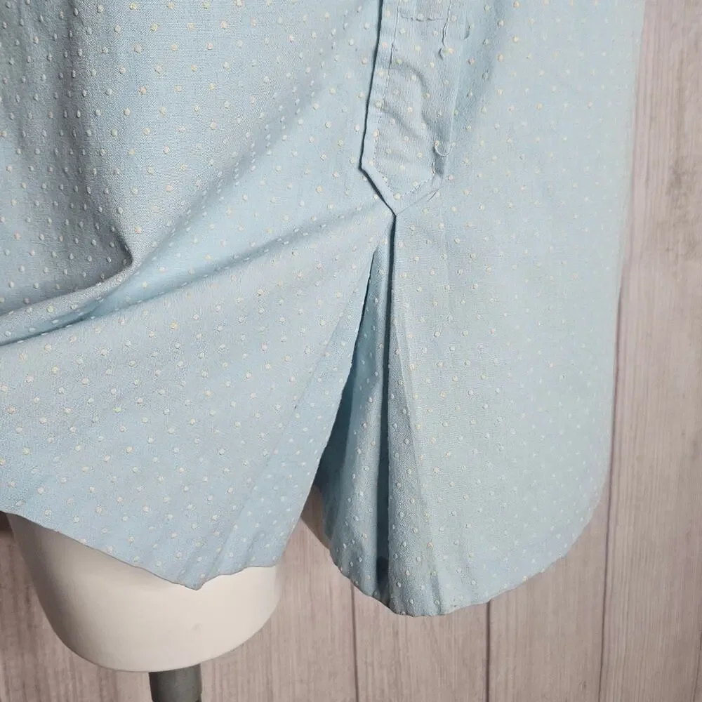 VTG 60s Blue/White Polka Dot Collared Playsuit Romper by Jerry Mann